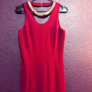 Maroon beaded Dress Size M